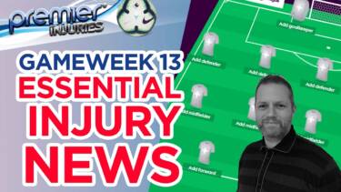EPL injury roundup (FPL gameweek 13)