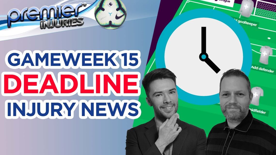 EPL injury roundup (FPL gameweek 15)