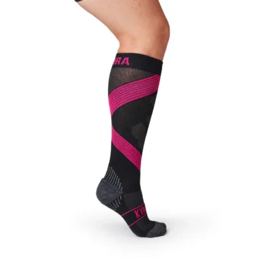 kymira infrared compression socks black pink
