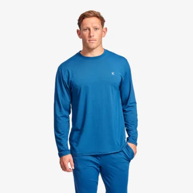kymira infrared mens recharge sleepwear top blue