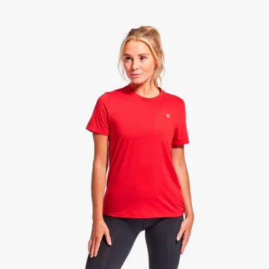 kymira infrared womens recharge t-shirt in red