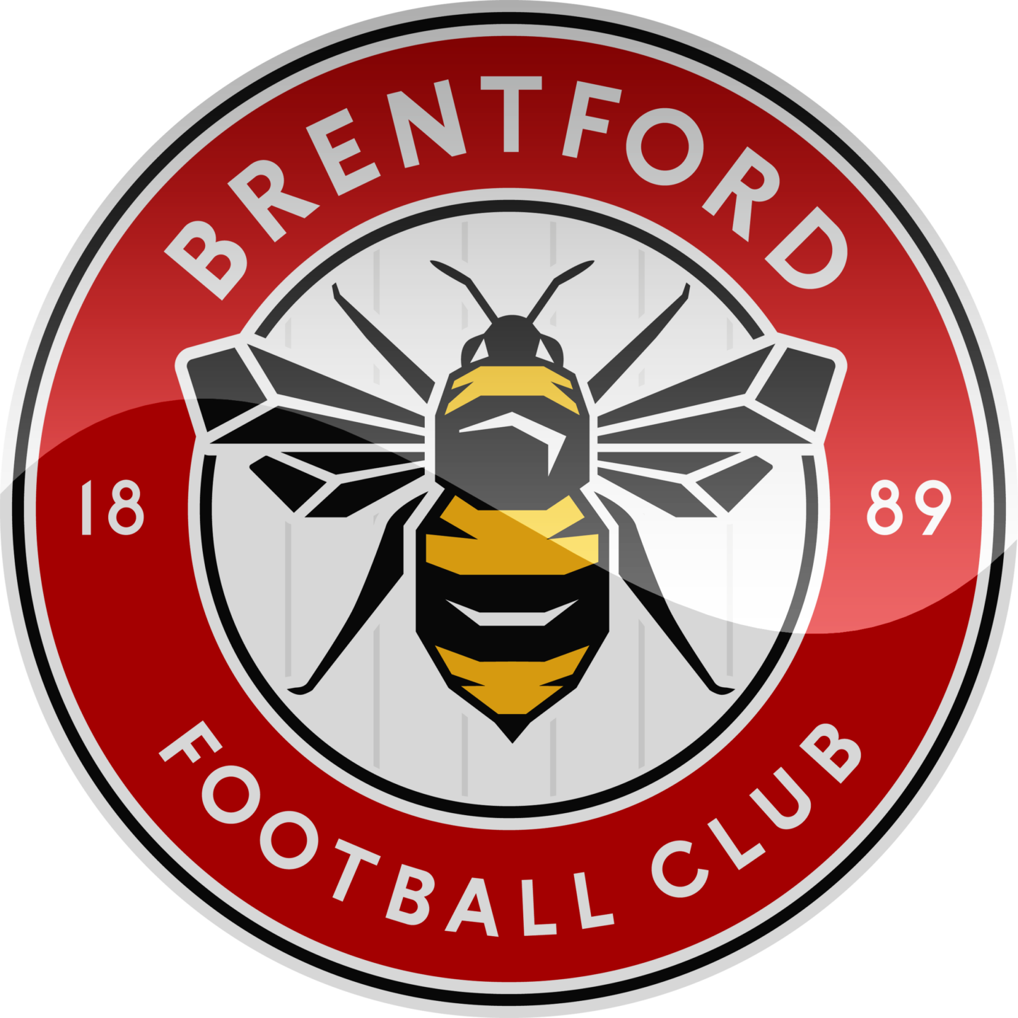 team badge brentford football club